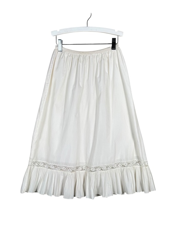 Vintage Other - VINTAGE Pleated Floral Lace Skirt Slip
